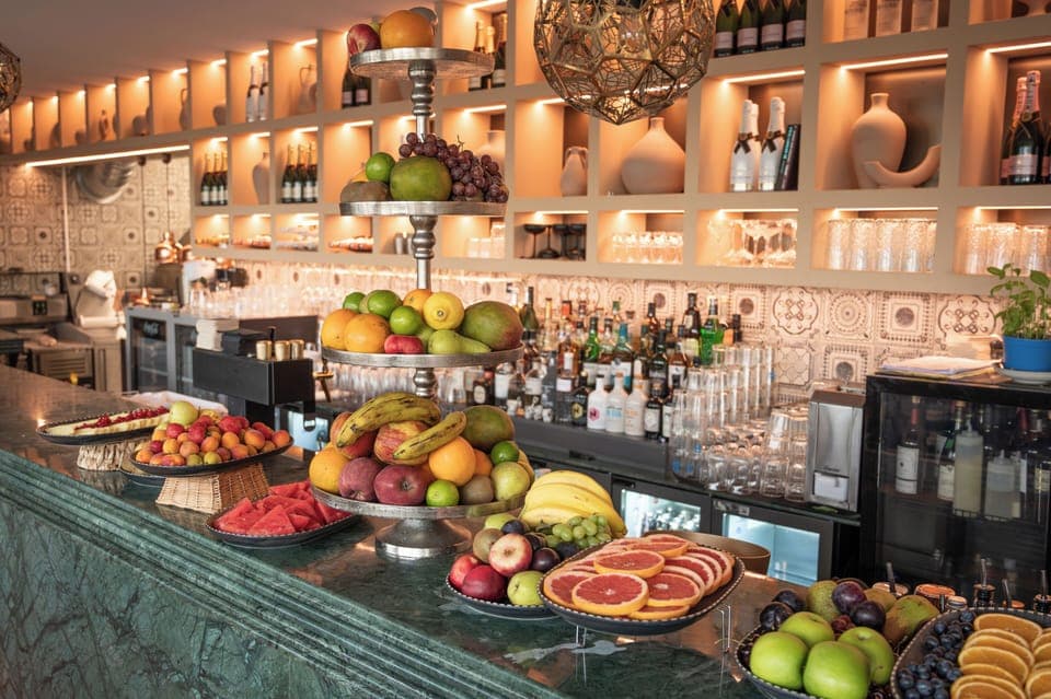 Daily buffet breakfast (EUR 18 per person)