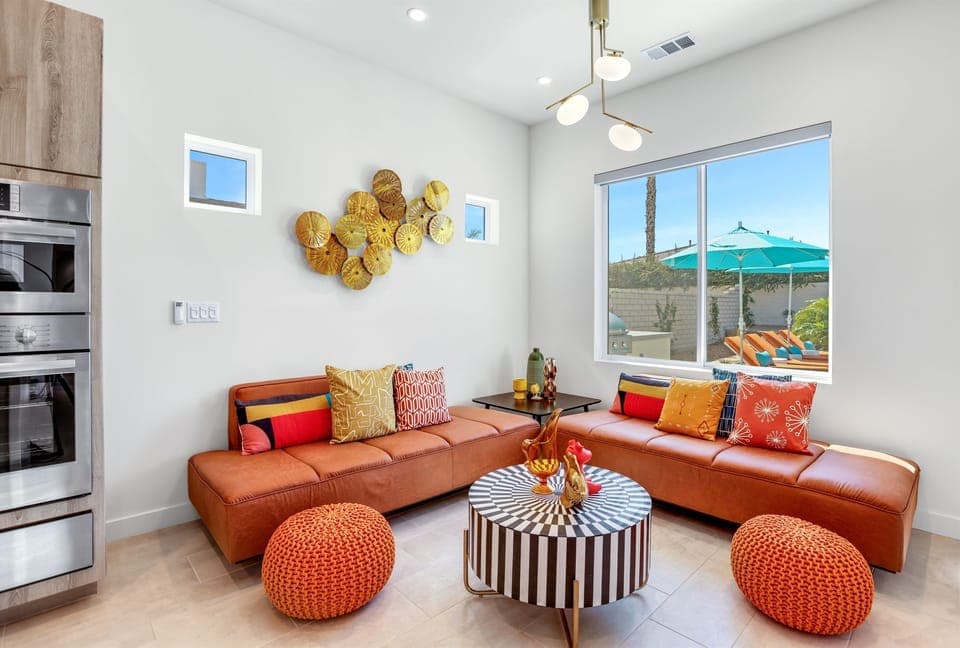 breakfast nook with a view