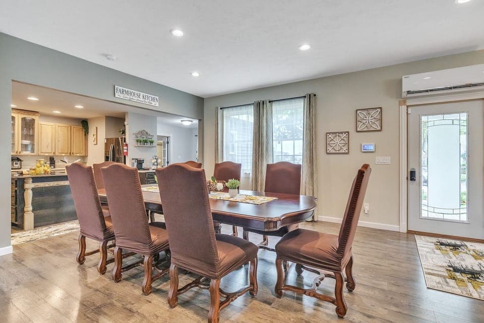 Main Dining, View of Farmhouse Kitchen