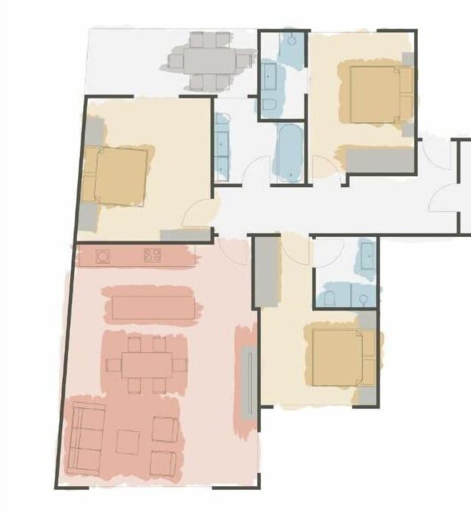 Vier Zimmer Apartment Deluxe I | Floor plan
