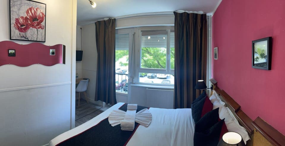 Standard Double Room, Courtyard View | Memory foam beds, iron/ironing board, free WiFi, bed sheets
