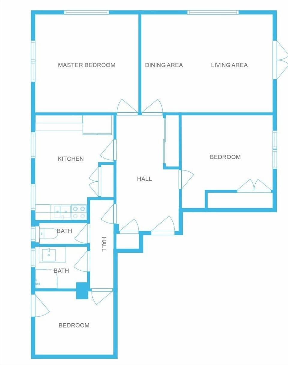 First floor apt -  floorplan