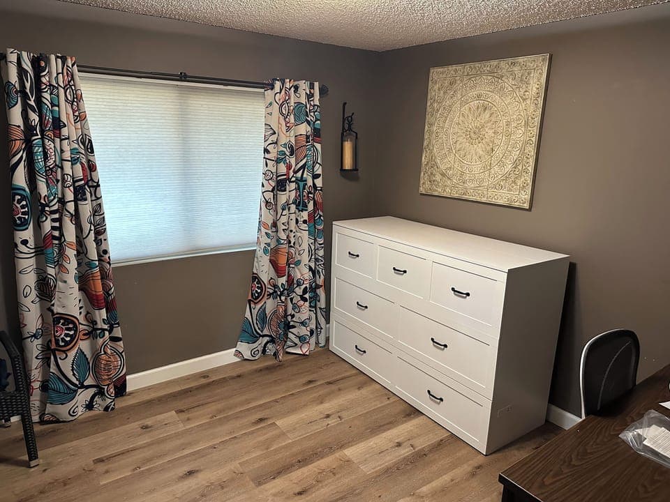 Office now has a Murphy bed!