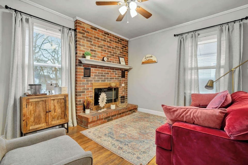 Living Room: Curl up with a good book in our cozy reading nook.