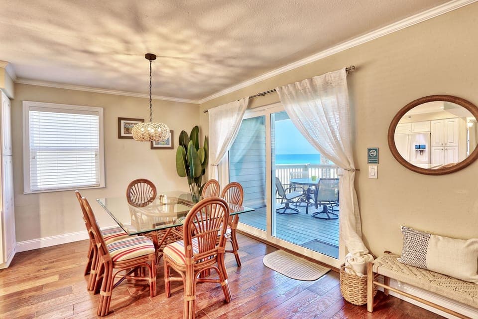 Dining Table with Balcony Access