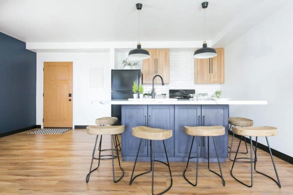 In addition to the rooftop kitchen, you have a fully-equipped kitchen indoors with all of your cooking and baking essentials! (No Food Provided)