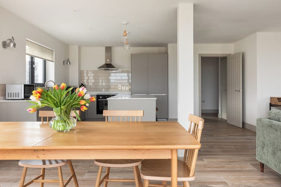 Dining table in Leenan @Ballyliffin Beach Houses