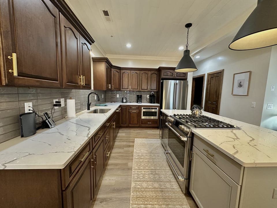 Indoors, Kitchen, Floor, Sink, Sink Faucet