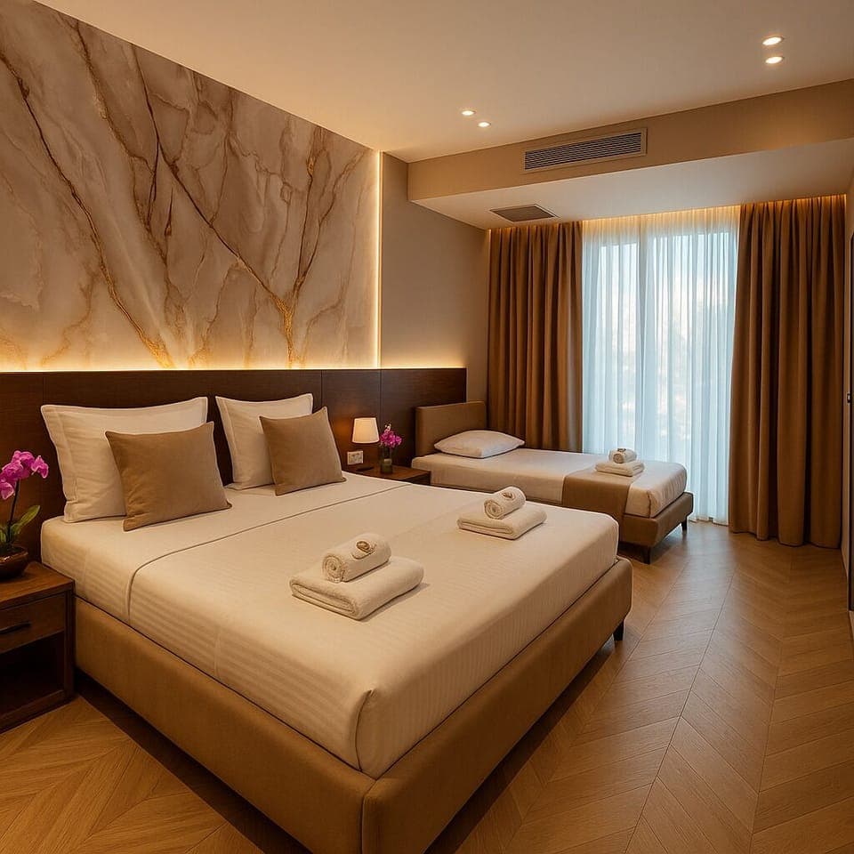 Family Room, Balcony | Soundproofing, free WiFi, bed sheets, wheelchair access