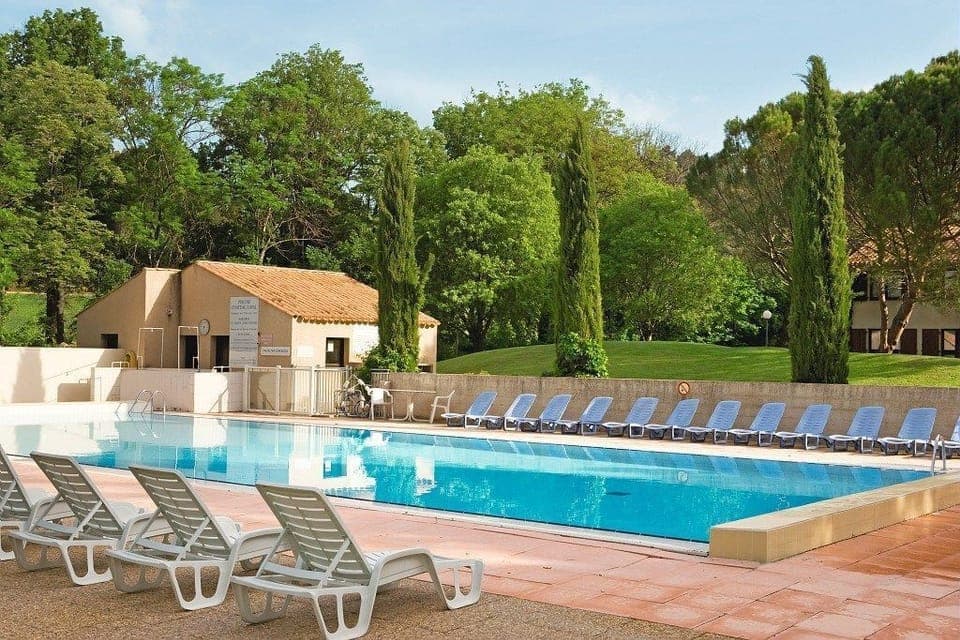 Take in gorgeous views while lounging around the on-site outdoor pool.