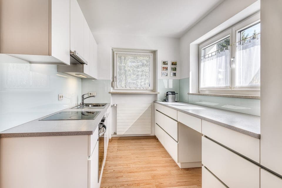 Kitchen in the Walter holiday home in Nüziders im Walgau.