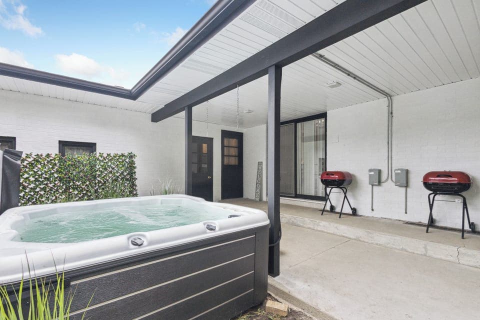 Unwind, soak, and grill in style!