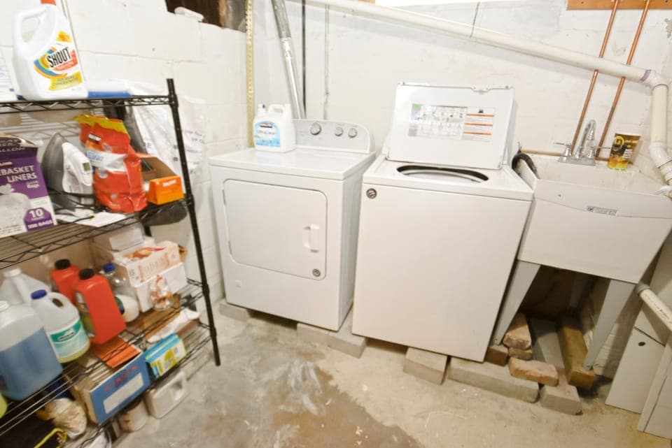 laundry lower level