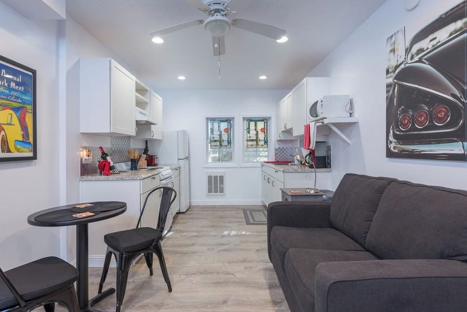 Fully equipped with modern appliances, providing all the essentials for preparing meals during your stay.