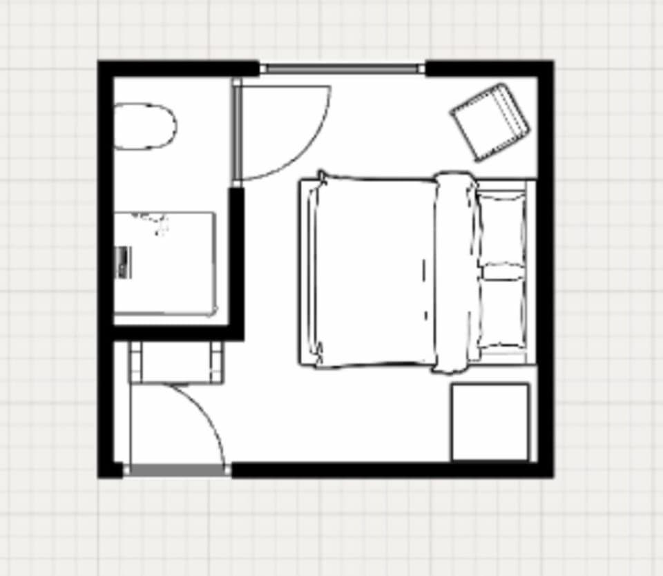 Compact floor plan – smart use of space for a comfortable stay at Bed en Koffie Zoutelande.