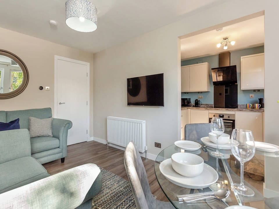 Open plan living space | Riverside Apartment, Nairn