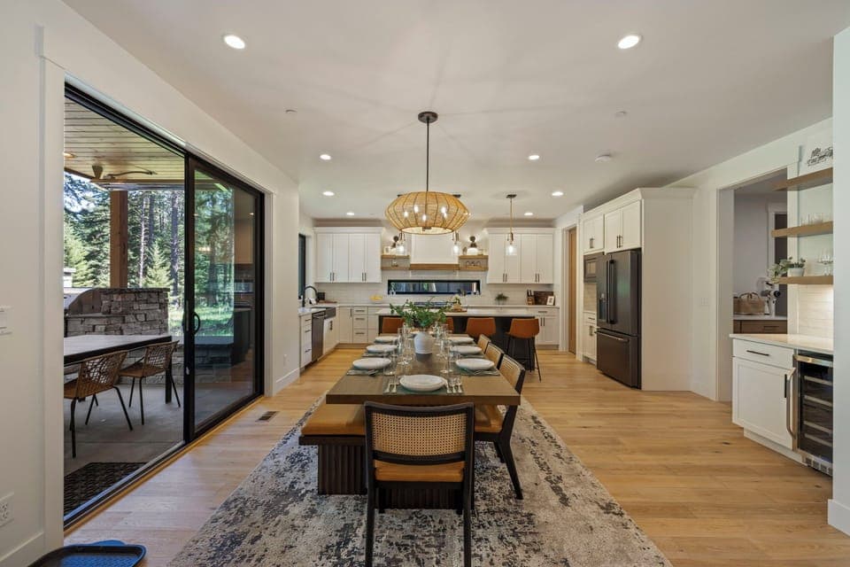 Dining Area – Open Flow + Window Views for Bright Family Dinners
