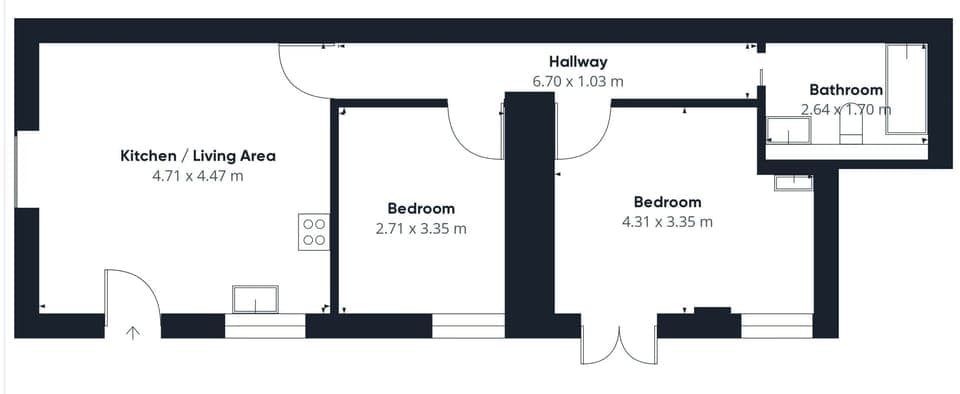 House | 2 bedrooms