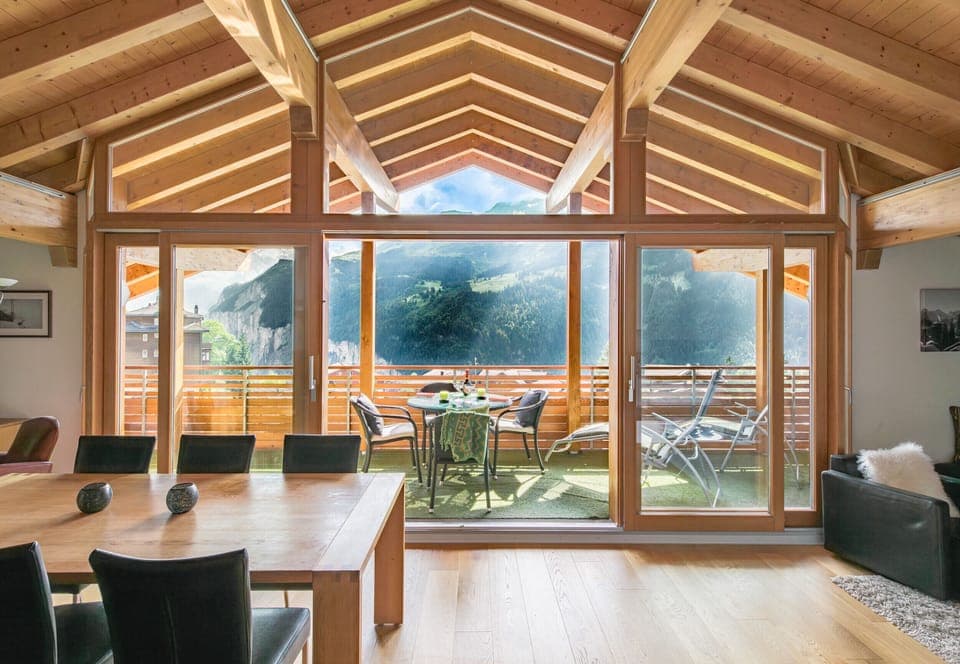 Penthouse Apartment in Chalet Am Acher in Wengen, Switzerland