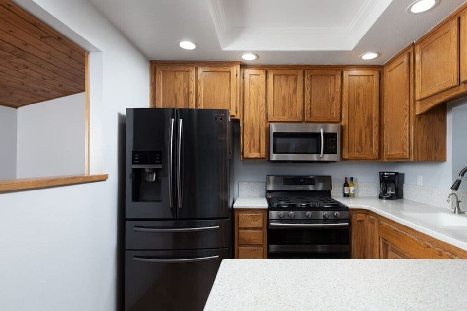 Modern appliances to cook a gourmet meal