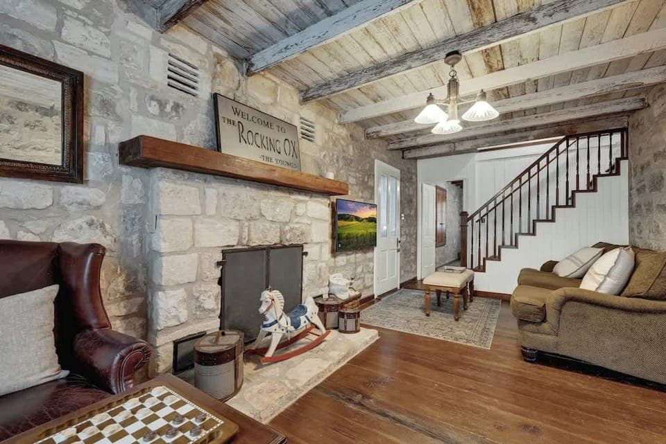 Relax and play a game or watch a movie with family or friends in the living room