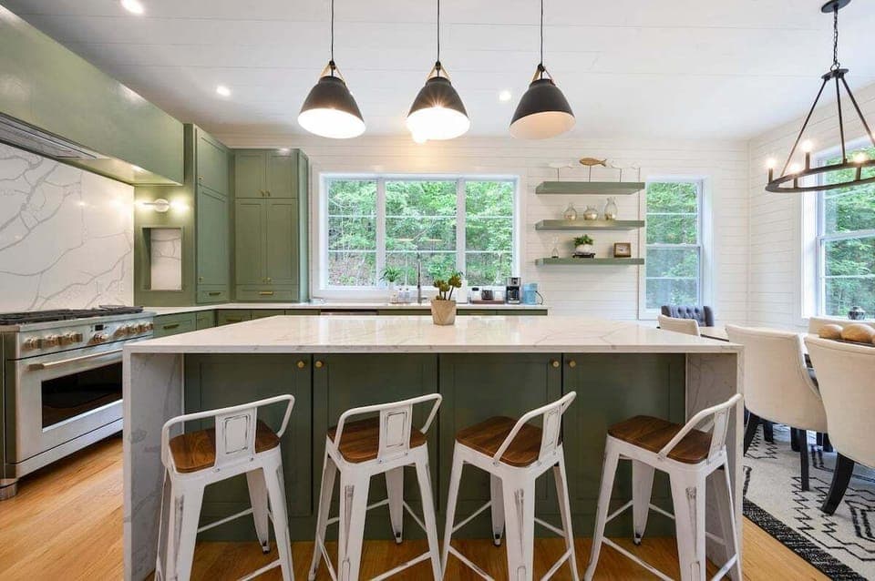 Imagine yourself preparing meals in this beautiful setting