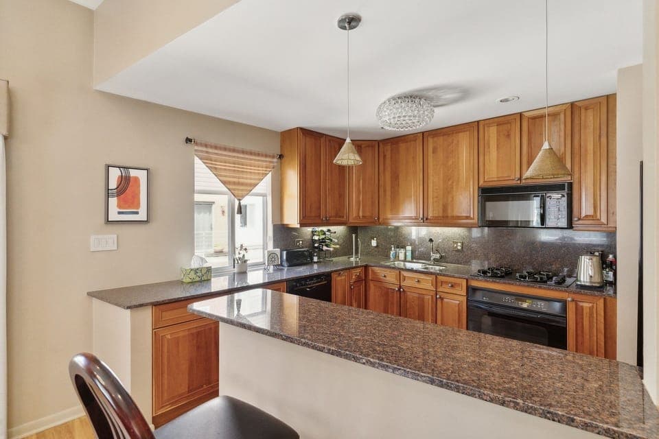 Indoors, Kitchen, Microwave, Oven, Cooktop