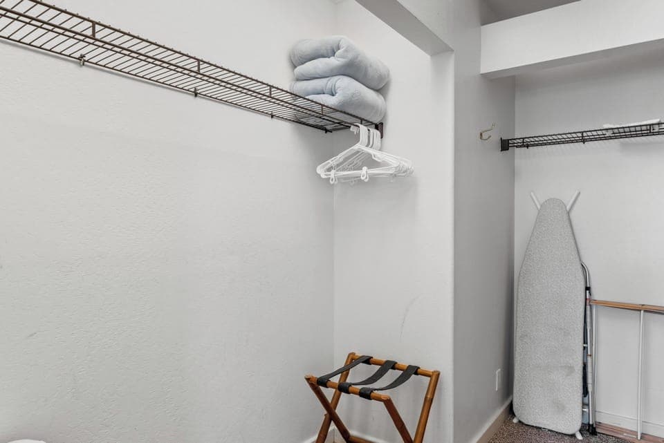 Walk in closet with ample hanging space