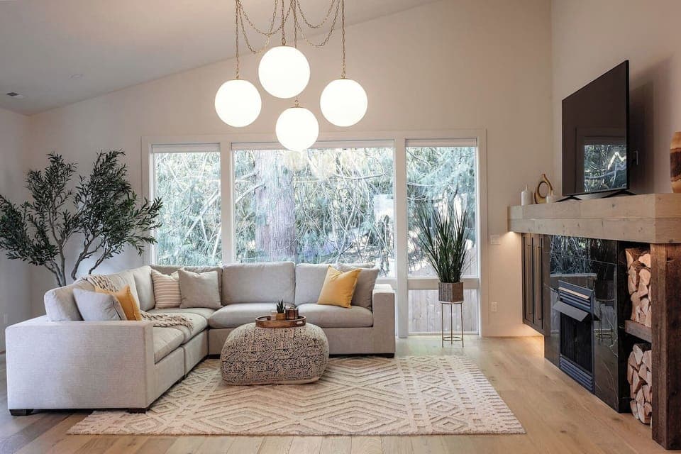 Spacious living room with plenty of room for movie nights, storytelling, and making memories together. A cozy spot to relax, laugh, and enjoy time