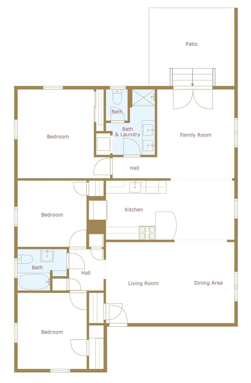 The layout of our home.