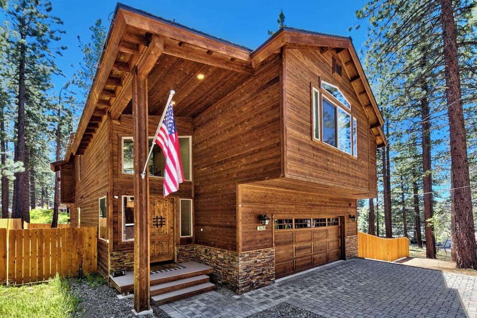 This stunning South lake Tahoe Chalet is perfect for family vacations