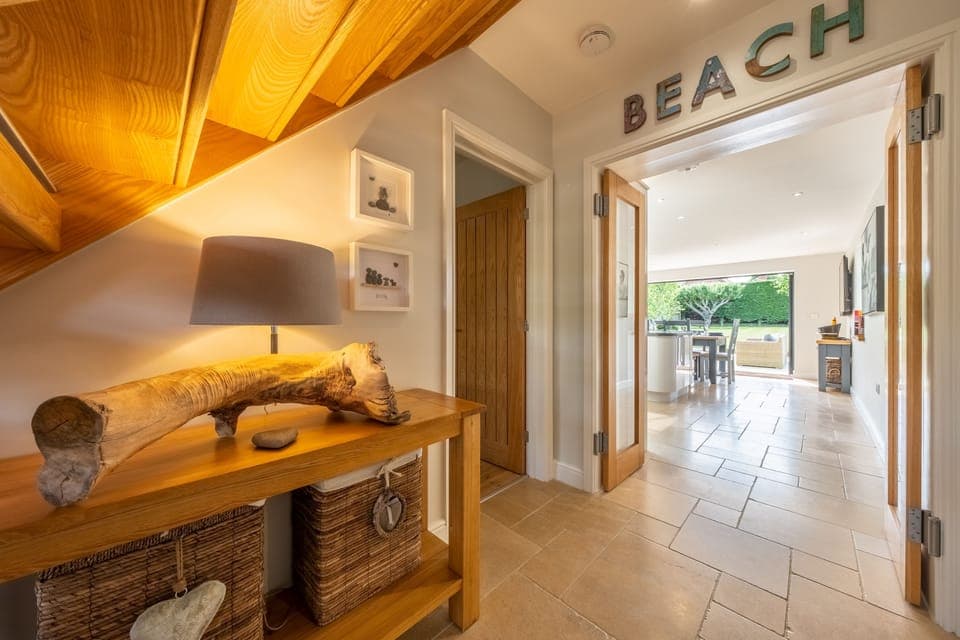 Ground floor: Entrance hall leading to kitchen
