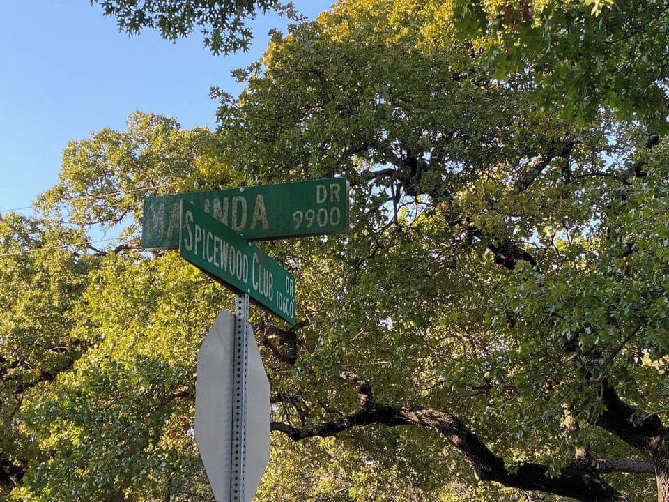 Parking for guests is on Malinda Drive