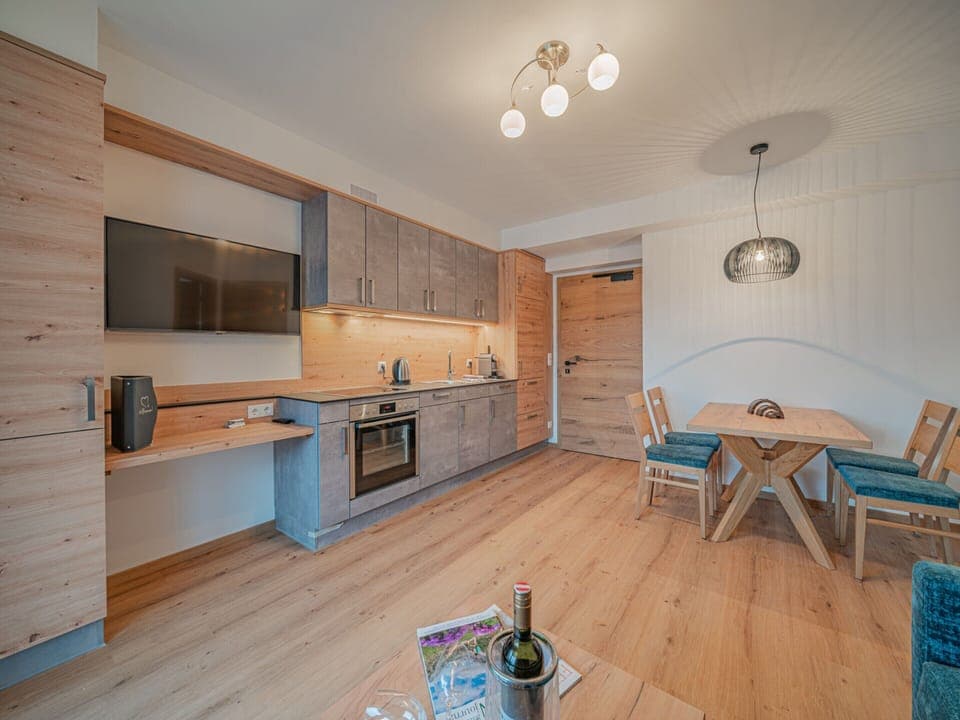 Apartment | Private kitchen | Electric kettle, highchair