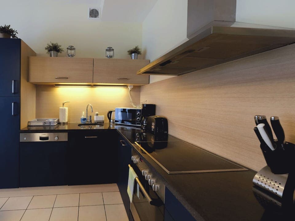 Apartment | Private kitchen | Electric kettle, toaster