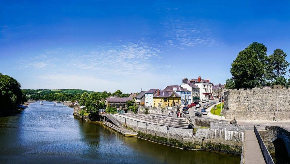 Cardigan Castle and the River Teifi