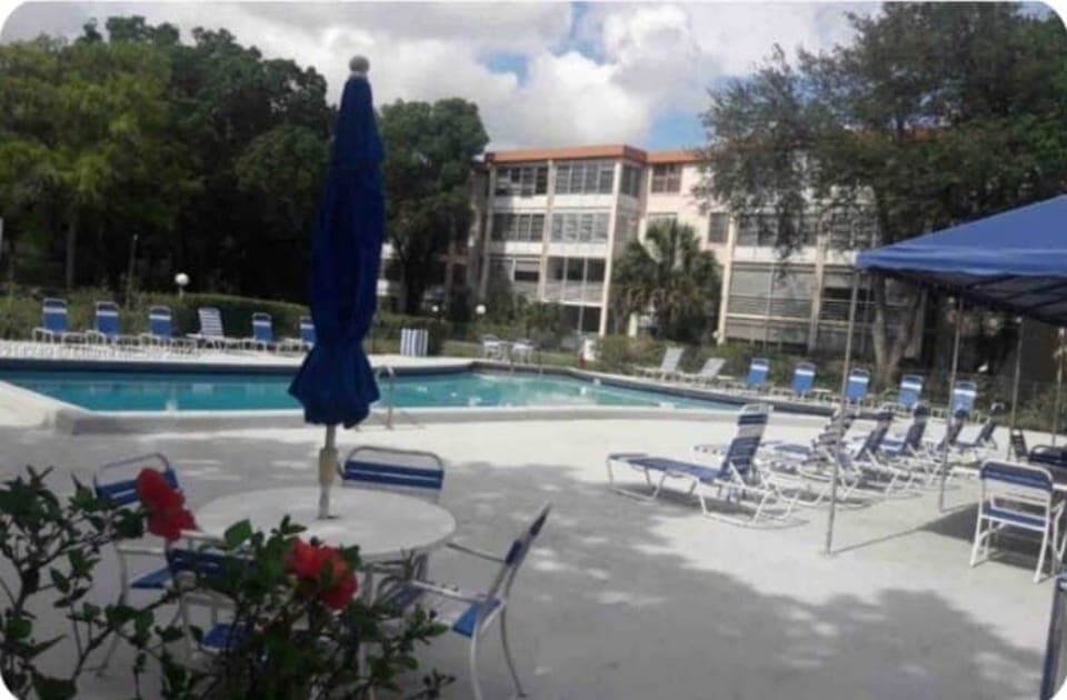 Condo pool area