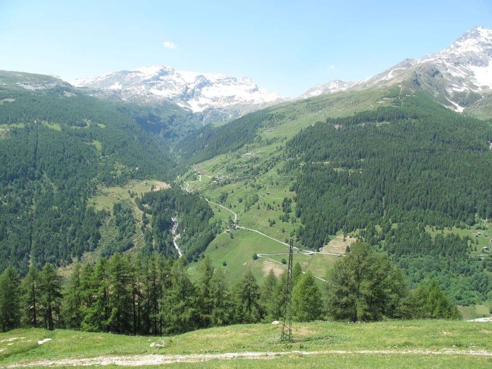 Sky, Mountain, Plant, Ecoregion, Natural Landscape, Tree, Slope, Grass, Biome, Snow