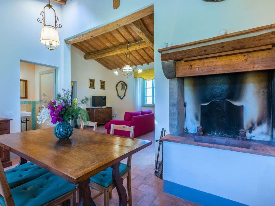 Table, Furniture, Property, Blue, Azure, Chair, Lighting, Interior Design, Flower, Floor