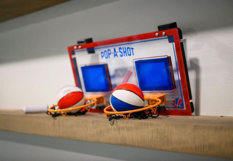 Challenge your friends to a game of Pop-A-Shot, adding even more fun to your stay.