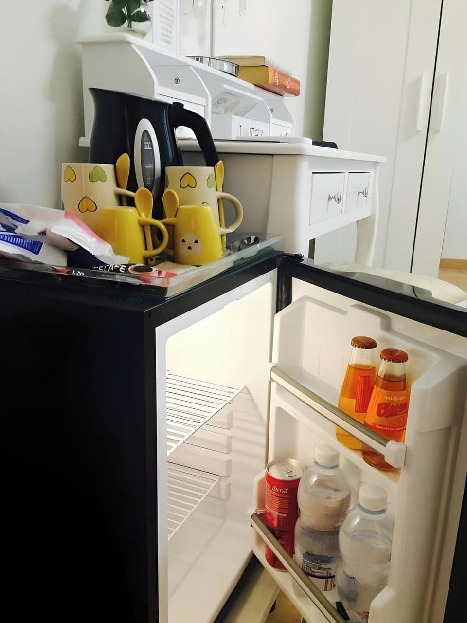 Desk, laptop workspace, soundproofing, iron/ironing board