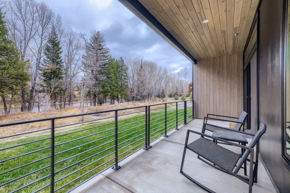 Patio with seating