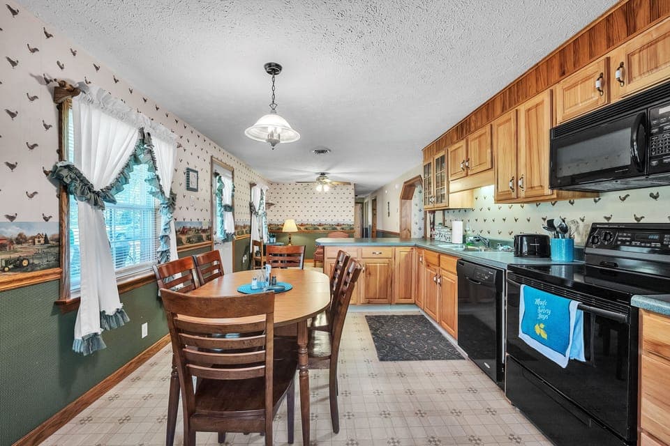 Indoors, Kitchen, Dining Room, Dining Table, Furniture