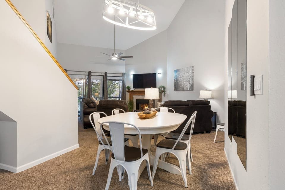 Dining table with seating for 6