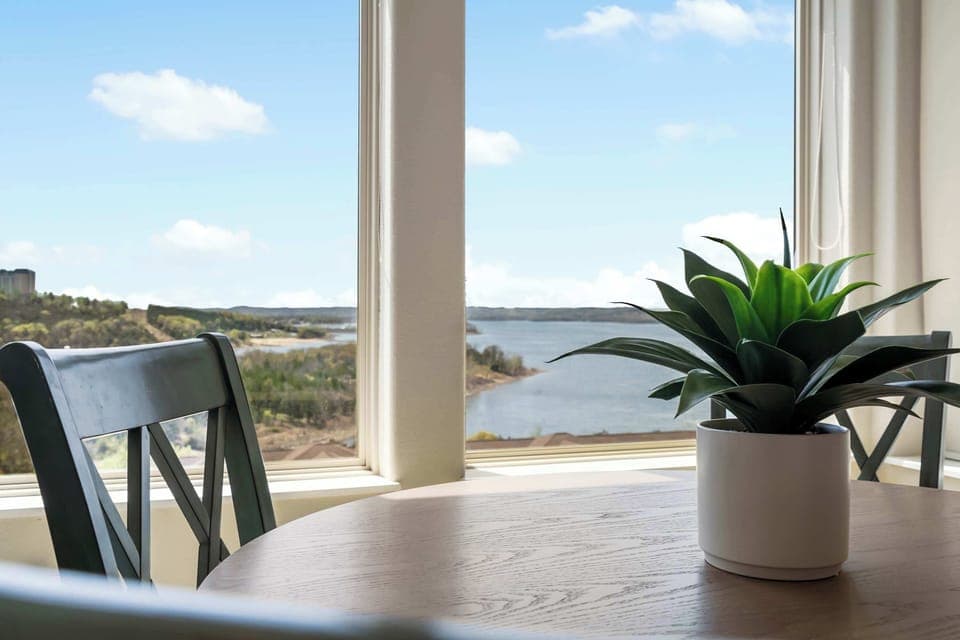 Balcony with outdoor seating, and BBQ