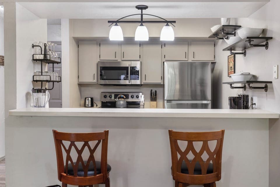 Additional bar stool seating