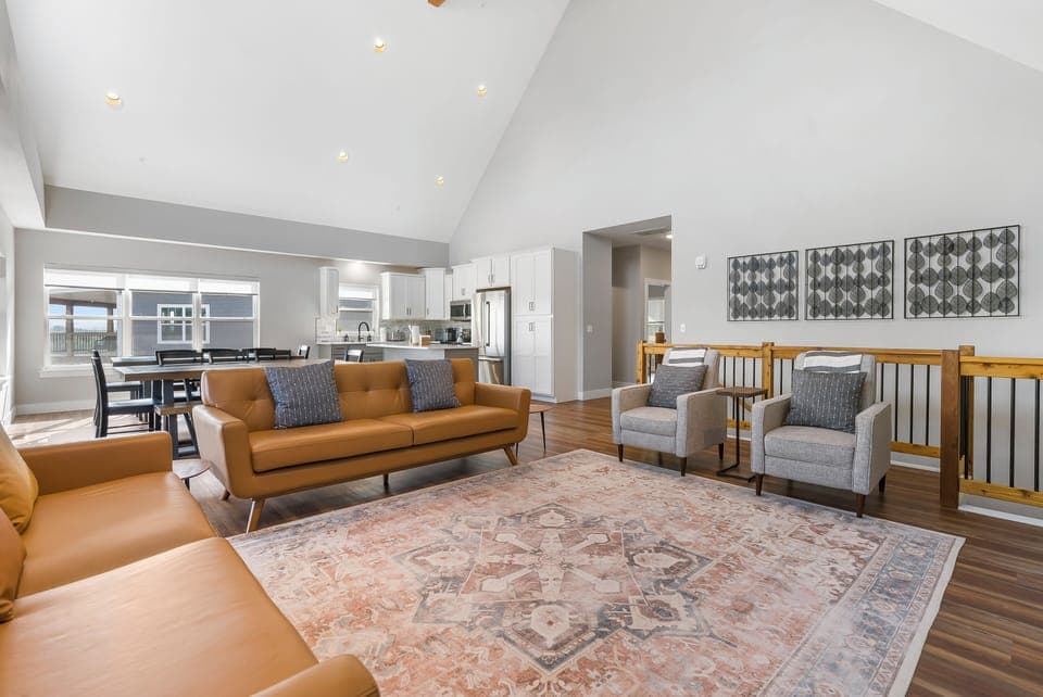 Living room with ample seating space