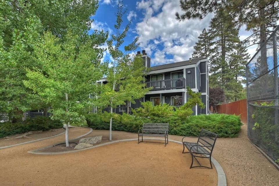 Backyard area, beautiful scenery