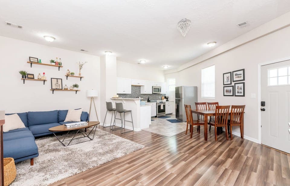 Spacious open floor plan