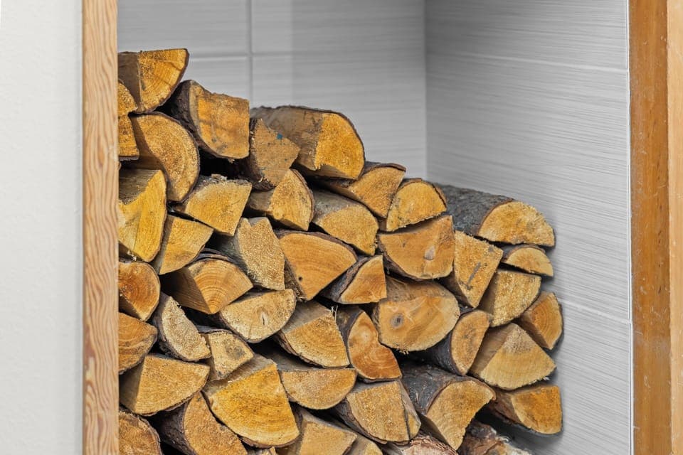 Firewood stocked and delivered during long stays